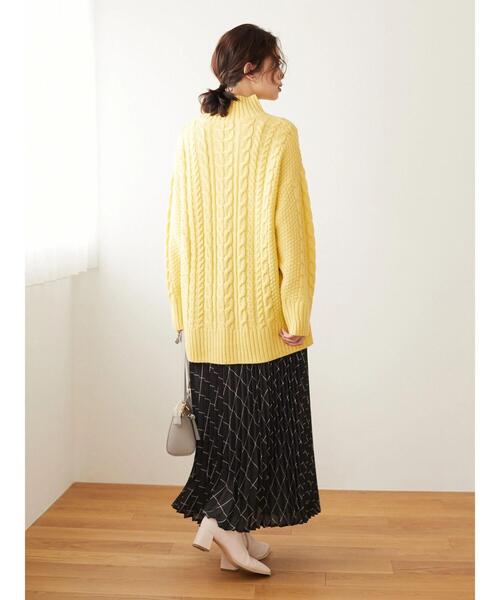 ELENCARE DUE(エレンカーレデュエ)の「・ELENCARE DUE チェックプリーツスカート*(スカート・レディース・ベージュ/グレー/アイボリー・FREE)」の5枚目の写真