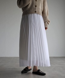 シアーギンガムチェック プリーツスカート