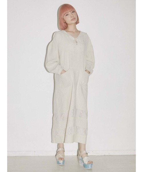 merry jenny（メリージェニー）の「リブレースコンビセーラーワンピース（ワンピース・レディース・アイボリー/ブラック・FREE）」の13枚目の写真