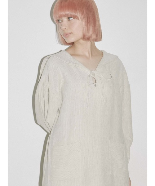 merry jenny（メリージェニー）の「リブレースコンビセーラーワンピース（ワンピース・レディース・アイボリー/ブラック・FREE）」の16枚目の写真