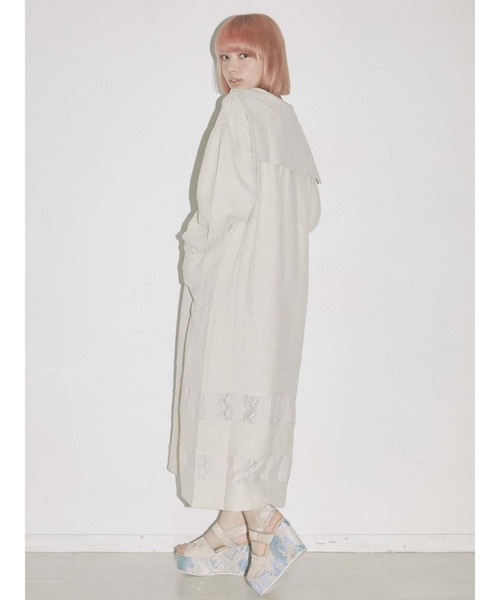 merry jenny（メリージェニー）の「リブレースコンビセーラーワンピース（ワンピース・レディース・アイボリー/ブラック・FREE）」の12枚目の写真