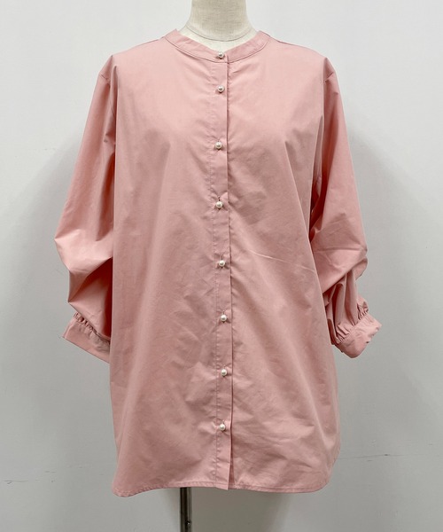 PICCIN(ピッチン)の「前後2WAYブラウス(シャツ/ブラウス・レディース・オフホワイト/ピンク・M/L)」の3枚目の写真