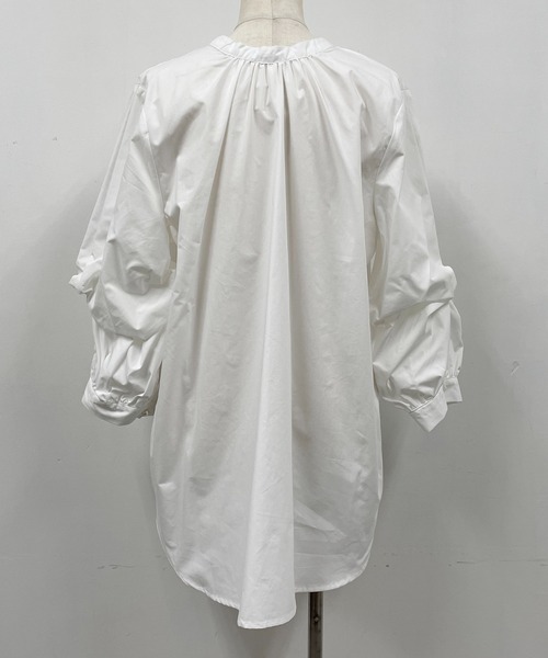 PICCIN(ピッチン)の「前後2WAYブラウス(シャツ/ブラウス・レディース・オフホワイト/ピンク・M/L)」の6枚目の写真