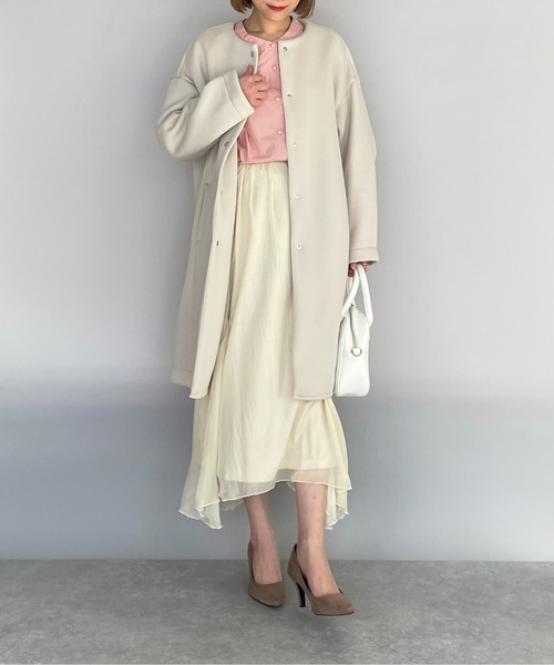 PICCIN(ピッチン)の「前後2WAYブラウス(シャツ/ブラウス・レディース・オフホワイト/ピンク・M/L)」の16枚目の写真