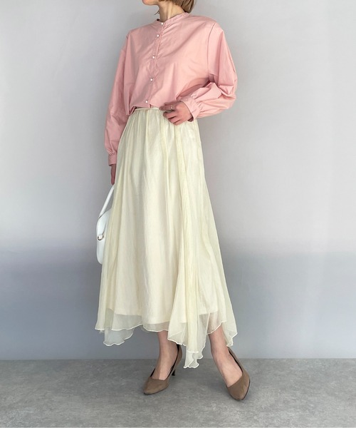 PICCIN(ピッチン)の「前後2WAYブラウス(シャツ/ブラウス・レディース・オフホワイト/ピンク・M/L)」の19枚目の写真