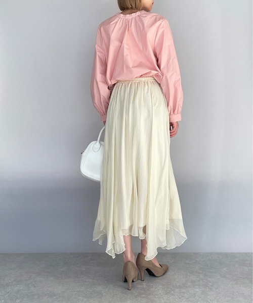 PICCIN(ピッチン)の「前後2WAYブラウス(シャツ/ブラウス・レディース・オフホワイト/ピンク・M/L)」の18枚目の写真