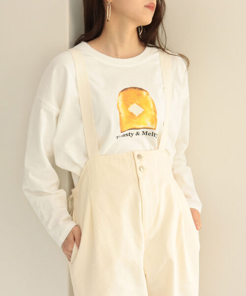 fredy repit(フレディレピ)の「Bread ロンT(Tシャツ/カットソー・レディース・オフホワイト/ホワイト系その他2/ホワイト系その他3・38)」の3枚目の写真