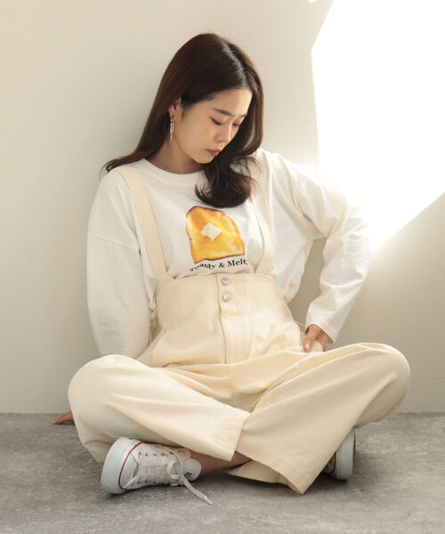 fredy repit(フレディレピ)の「Bread ロンT(Tシャツ/カットソー・レディース・オフホワイト/ホワイト系その他2/ホワイト系その他3・38)」の8枚目の写真