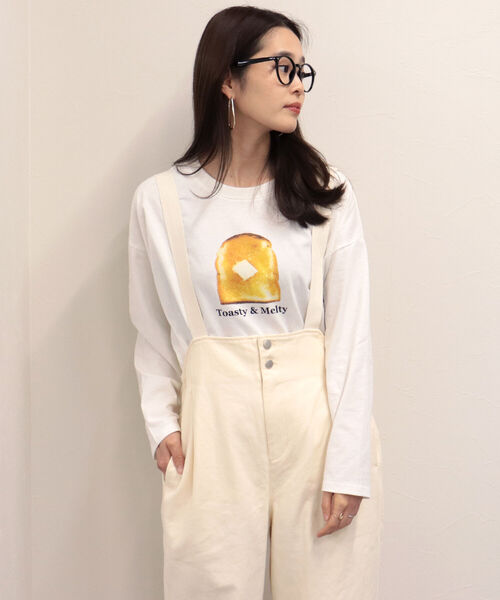 fredy repit(フレディレピ)の「Bread ロンT(Tシャツ/カットソー・レディース・オフホワイト/ホワイト系その他2/ホワイト系その他3・38)」の14枚目の写真