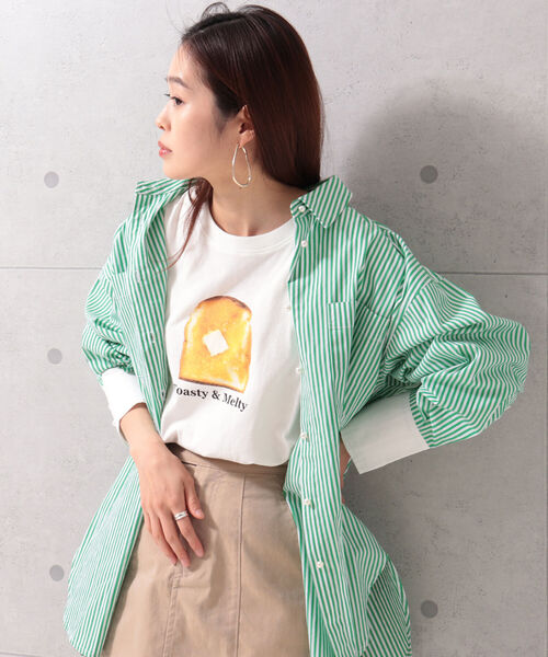 fredy repit(フレディレピ)の「Bread ロンT(Tシャツ/カットソー・レディース・オフホワイト/ホワイト系その他2/ホワイト系その他3・38)」の21枚目の写真
