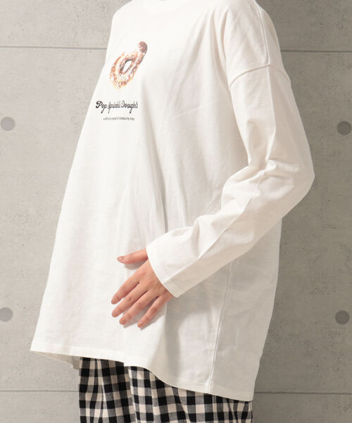 fredy repit(フレディレピ)の「Bread ロンT(Tシャツ/カットソー・レディース・オフホワイト/ホワイト系その他2/ホワイト系その他3・38)」の4枚目の写真