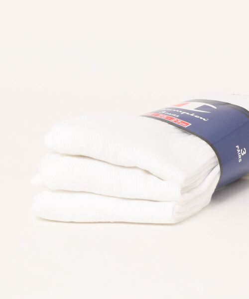 Champion(チャンピオン)の「【CHAMPION/チャンピオン】足底パイル ワンポイントロゴフルレングスソックス(靴下) 3足組(3P)(ソックス/靴下・メンズ・ブラック/ホワイト/グレー/ネイビー・MEDIUM/LARGE/SMALL)」の5枚目の写真