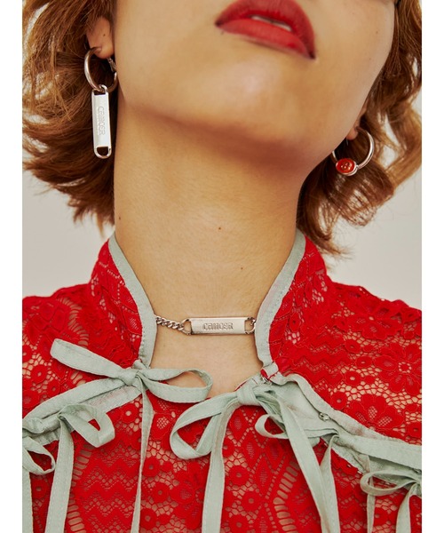 PAMEO POSE（パメオポーズ）の「Cancer Plate Choker（ネックレス・レディース・シルバー/ゴールド・FREE）」の2枚目の写真