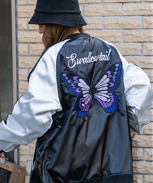 SILVER BULLET(シルバーバレット)の「『CavariA/キャバリア』ビッグシルエットスカジャン(スカジャン・メンズ・A/C/B/D/ブラック系1/ブラック系2/ブラック系3/ブラック系4/グリーン系1/グリーン系2/ネイビー系1/ブルー系1/ブルー系2/ピンク系1/ワイン系1/ブラック系その他2/ブラック系その他3/ブルー系その他2/イエロー系その他/ブラック系その他/パープル系その他/ブルー系その他/グリーン系その他・L/M)」の20枚目の写真