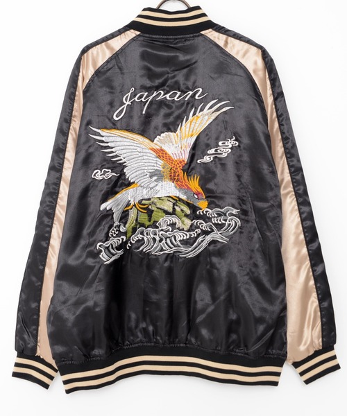 CAVARIA 日本　限定版　スカジャン　サテン unisex Vintage PB5503EM006343_fw_thumbM.jpg