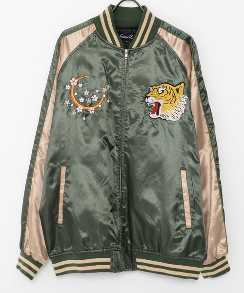 CAVARIA 日本　限定版　スカジャン　サテン unisex Vintage NEO-SIXX 虎 日本限定 スカジャン サテン unisex vintage - メルカリ
