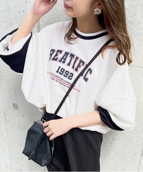 apres jour(アプレジュール)の「ラインデザインスウェット【ZOZOTOWN限定アイテム】(スウェット・レディース・ナチュラル/ホワイト系その他/オフホワイト・フリー/X-LARGE)」の1枚目の写真