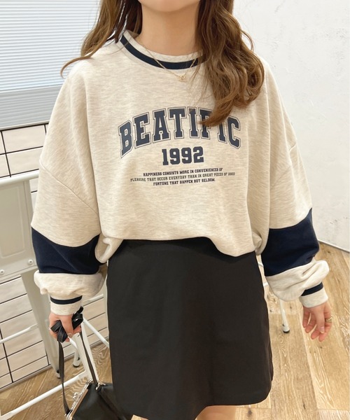 apres jour(アプレジュール)の「ラインデザインスウェット【ZOZOTOWN限定アイテム】(スウェット・レディース・ナチュラル/ホワイト系その他/オフホワイト・フリー/X-LARGE)」の3枚目の写真