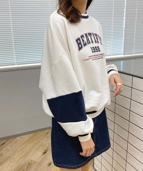 apres jour(アプレジュール)の「ラインデザインスウェット【ZOZOTOWN限定アイテム】(スウェット・レディース・ナチュラル/ホワイト系その他/オフホワイト・フリー/X-LARGE)」の16枚目の写真