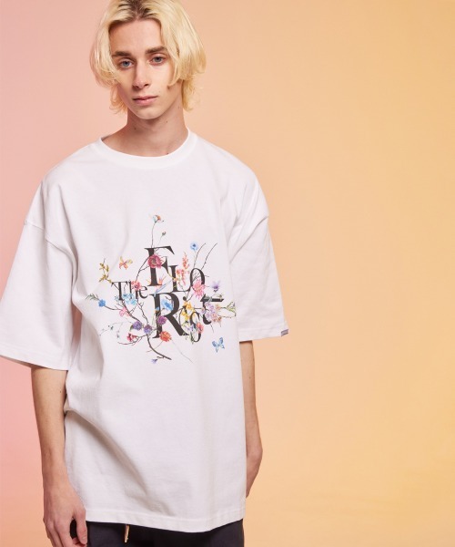 rehacer(レアセル)の「rehacer : The Florist HW Wide T / フローリスト ヘビーウェイト ワイド Tシャツ(Tシャツ/カットソー・メンズ・ブラック/ホワイト・LARGE/X-LARGE/MEDIUM)」の7枚目の写真