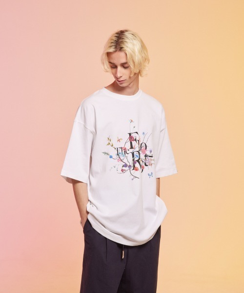 rehacer(レアセル)の「rehacer : The Florist HW Wide T / フローリスト ヘビーウェイト ワイド Tシャツ(Tシャツ/カットソー・メンズ・ブラック/ホワイト・LARGE/X-LARGE/MEDIUM)」の8枚目の写真