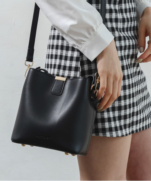 Alite cloth(アリーテクロス)の「2wayバケットショルダーバッグ(ショルダーバッグ・レディース・ホワイト/ブラック/ダークブラウン/イエロー/モカ/ライトブラウン・FREE)」の2枚目の写真