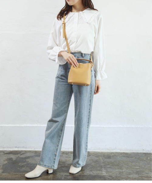 Alite cloth(アリーテクロス)の「2wayバケットショルダーバッグ(ショルダーバッグ・レディース・ホワイト/ブラック/ダークブラウン/イエロー/モカ/ライトブラウン・FREE)」の18枚目の写真