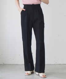 tiptop | 【ZOZO限定アイテム】リネンタッチセンタープレスフレアパンツ【2サイズ展開/セットアップ対応】(スラックス)