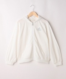 pom ponette junior（ポンポネットジュニア）の「シアーボーダージップパーカ（パーカー・キッズ）」