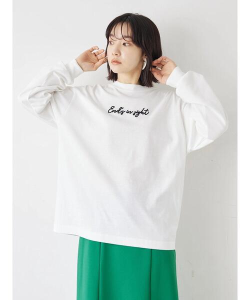 Green　Parks（グリーンパークス）の「ワンポイントロゴロンT（Tシャツ/カットソー・レディース・ブルー/ブラック・FREE）」の14枚目の写真