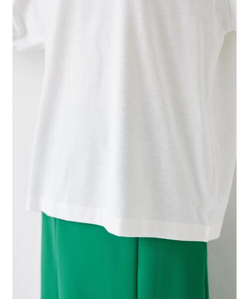 Green　Parks（グリーンパークス）の「ワンポイントロゴロンT（Tシャツ/カットソー・レディース・ブルー/ブラック・FREE）」の6枚目の写真