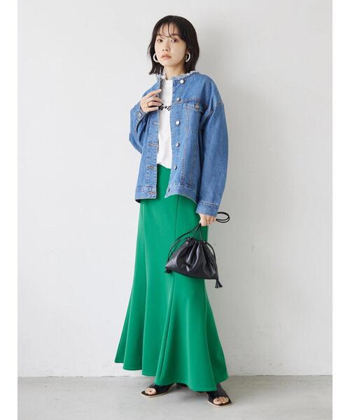 Green　Parks（グリーンパークス）の「ワンポイントロゴロンT（Tシャツ/カットソー・レディース・ブルー/ブラック・FREE）」の9枚目の写真