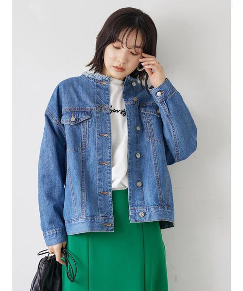 Green　Parks（グリーンパークス）の「ワンポイントロゴロンT（Tシャツ/カットソー・レディース・ブルー/ブラック・FREE）」の3枚目の写真