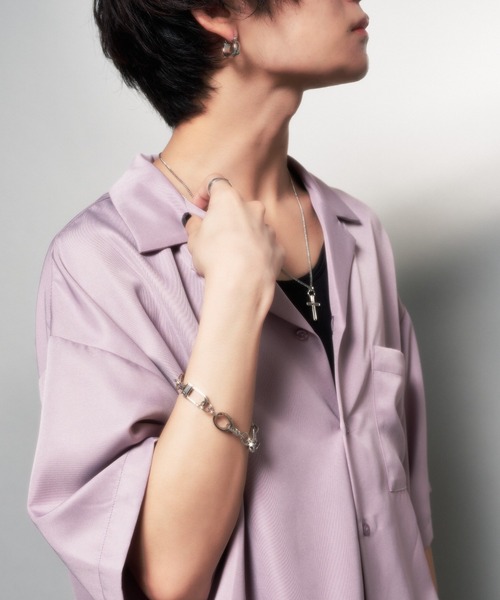 Mel cinna/flirty,but cross necklace（ネックレス）｜Mel cinna  