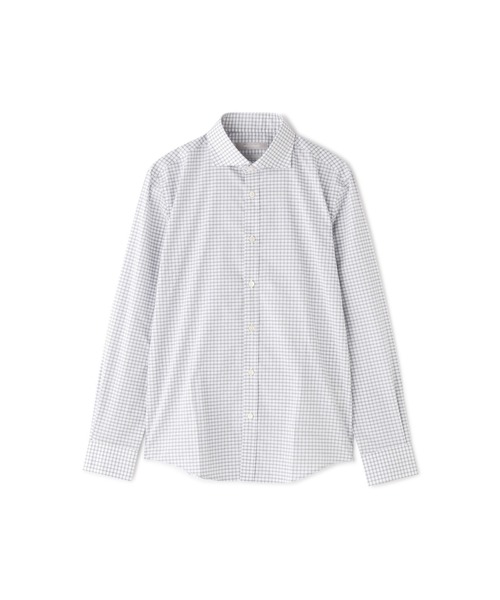 HIGH STREET（ハイストリート）の「HIGH STREET∴サークルプリントカッタウェイシャツ（ビジネスシャツ・メンズ・アイボリー/ベージュ/ネイビー・L/M/LL/S）」の22枚目の写真