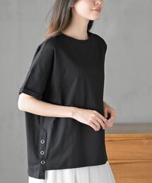 裾ボタンBIGカットTee