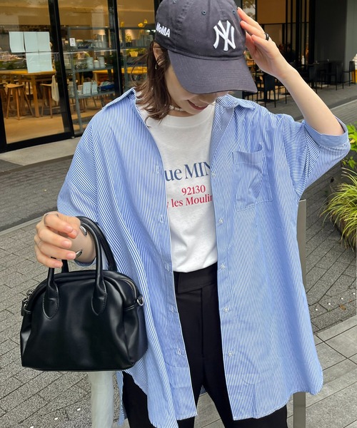 DISCOAT（ディスコート）の「【WEB限定】カラーストライプシャツ