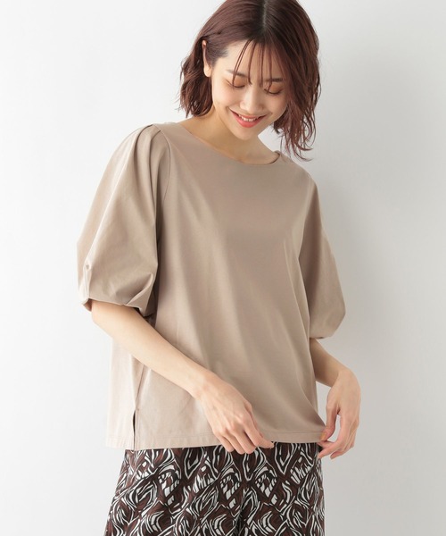 GLOBAL WORK(グローバルワーク)の「快適袖ボリュームプルオーバー/268954(Tシャツ/カットソー・レディース・ホワイト/ライトグリーン/ブラック/ベージュ・MEDIUM/LARGE)」の3枚目の写真