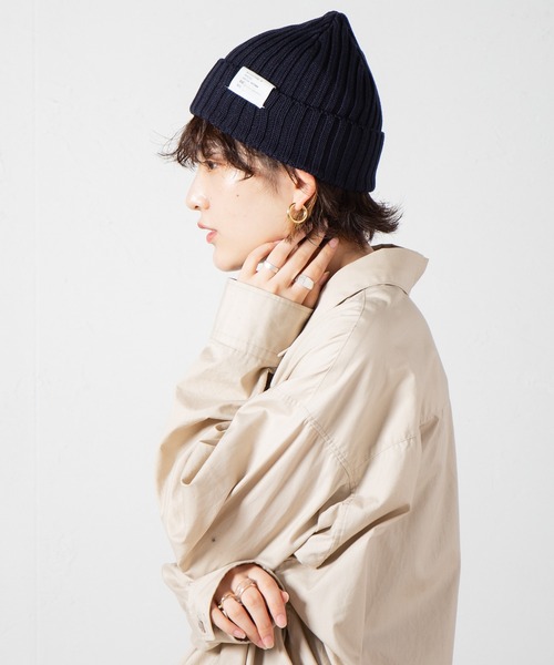RACAL(ラカル)の「C/A Standard Knit Cap, Knit Watch, Knit Beanie / スタンダードニットキャップ : ニットワッチ : ニットビーニー(ニットキャップ/ビーニー・レディース・ネイビー/ベージュ/ブラック/ブラウン/チャコールグレー/アイボリー/オレンジ/レッド/オリーブ・FREE)」の7枚目の写真