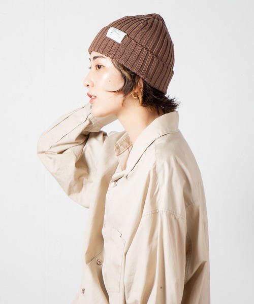 RACAL(ラカル)の「C/A Standard Knit Cap, Knit Watch, Knit Beanie / スタンダードニットキャップ : ニットワッチ : ニットビーニー(ニットキャップ/ビーニー・レディース・ネイビー/ベージュ/ブラック/ブラウン/チャコールグレー/アイボリー/オレンジ/レッド/オリーブ・FREE)」の5枚目の写真