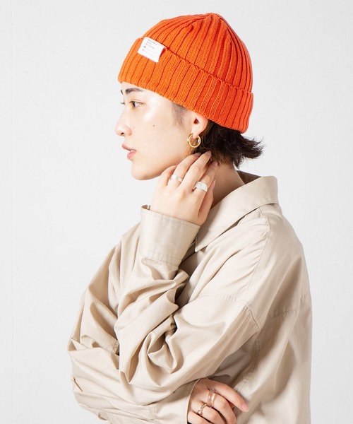 RACAL(ラカル)の「C/A Standard Knit Cap, Knit Watch, Knit Beanie / スタンダードニットキャップ : ニットワッチ : ニットビーニー(ニットキャップ/ビーニー・レディース・ネイビー/ベージュ/ブラック/ブラウン/チャコールグレー/アイボリー/オレンジ/レッド/オリーブ・FREE)」の9枚目の写真