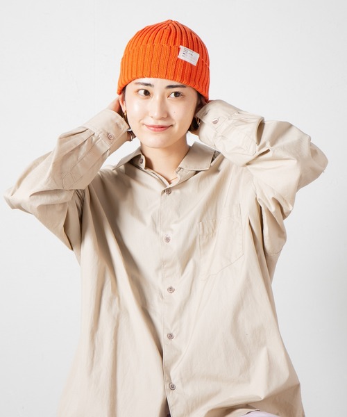 RACAL(ラカル)の「C/A Standard Knit Cap, Knit Watch, Knit Beanie / スタンダードニットキャップ : ニットワッチ : ニットビーニー(ニットキャップ/ビーニー・レディース・ネイビー/ベージュ/ブラック/ブラウン/チャコールグレー/アイボリー/オレンジ/レッド/オリーブ・FREE)」の16枚目の写真