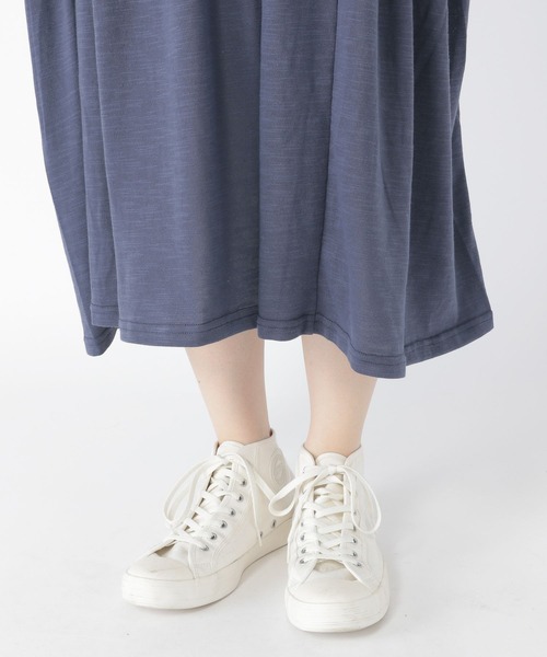 studio CLIP（スタディオクリップ）の「【WEB限定/ウォッシャブル】ギャザーカットワンピース（ワンピース・レディース・ネイビー/ブラック/グリーン/パープル・FREE）」の15枚目の写真