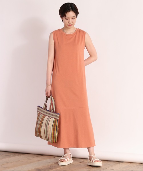 cepo(セポ)の「【SET ITEM】2WAYメッシュカーディガン+ノースリーブワンピース(ワンピース・レディース・ブラック/グレー/オレンジ・M)」の6枚目の写真