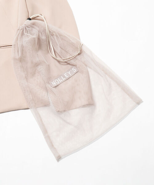 NOLLEY’S(ノーリーズ)の「ウォッシャブル2WAYストレッチVネックジャケット(ノーカラージャケット・レディース・ネイビー/ベージュ/ベビーピンク・38/36/40)」の9枚目の写真