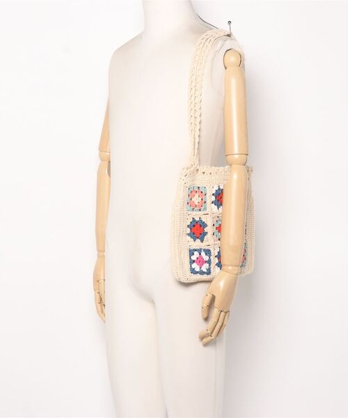 VENCEEXCHANGE（ヴァンスエクスチェンジ）の「クロシェ編みトートバッグ（トートバッグ・レディース・ベージュ/ブラック/オフホワイト・FREE）」の14枚目の写真