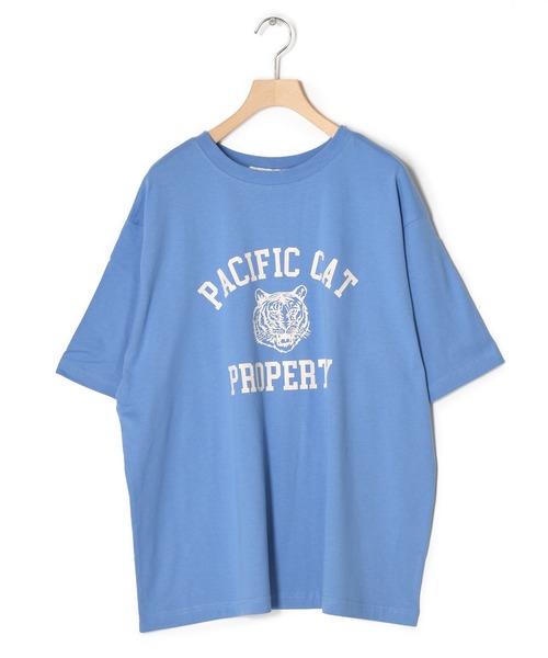 w closet(ダブルクローゼット)の「タイガープリントTee(Tシャツ/カットソー・レディース・オフホワイト/サックスブルー/スミクロ・FREE)」の12枚目の写真