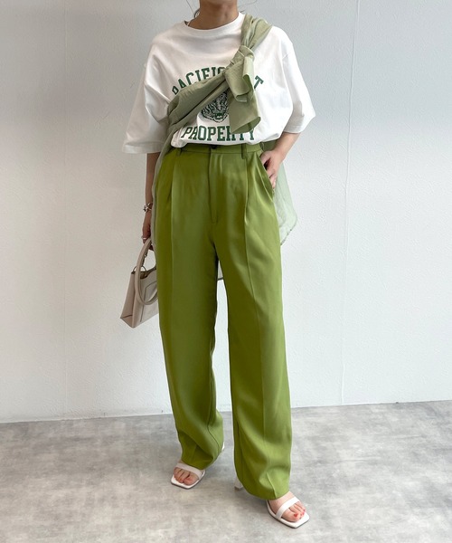 w closet(ダブルクローゼット)の「タイガープリントTee(Tシャツ/カットソー・レディース・オフホワイト/サックスブルー/スミクロ・FREE)」の8枚目の写真