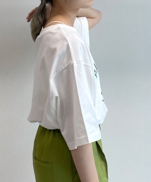 w closet(ダブルクローゼット)の「タイガープリントTee(Tシャツ/カットソー・レディース・オフホワイト/サックスブルー/スミクロ・FREE)」の13枚目の写真