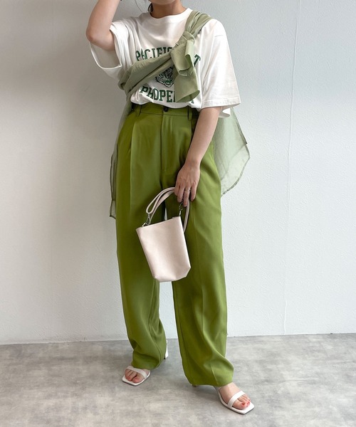 w closet(ダブルクローゼット)の「タイガープリントTee(Tシャツ/カットソー・レディース・オフホワイト/サックスブルー/スミクロ・FREE)」の22枚目の写真